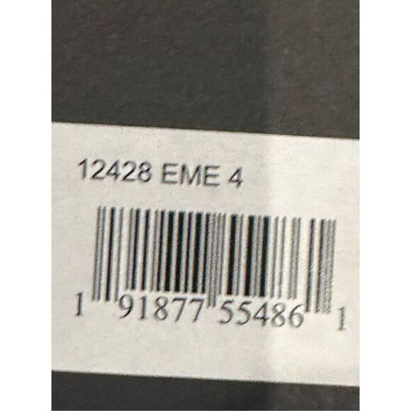 Mac Duggal NWT size 4 Emerald green rhinestone strap trumpet gown style 12428 pr - Picture 5 of 5